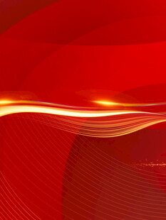 红色动感线条抽象背景图
