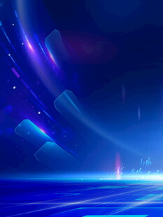 梦幻蓝色科技感背景场景