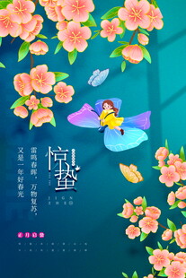 惊蛰海报设计模板 