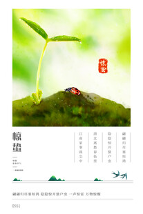 惊蛰海报设计模板 