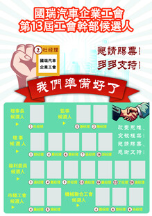 工会候选人竞争海报