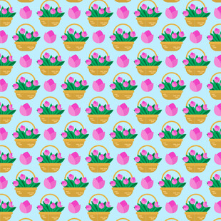 可爱纸杯蛋糕图案背景