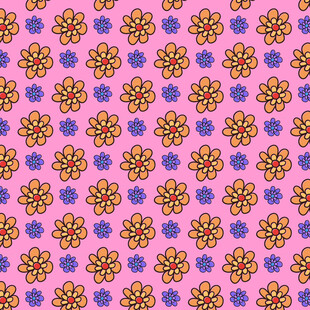 粉色花卉图案背景纹理