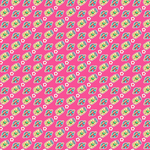 粉色花卉图案背景纹理