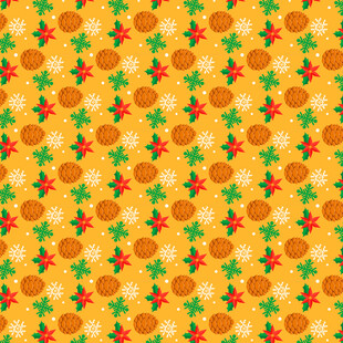 橙色水果图案背景纹理