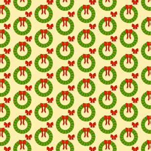 圣诞花环图案背景