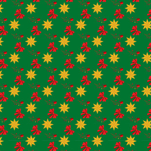 圣诞主题绿色花卉图案背景