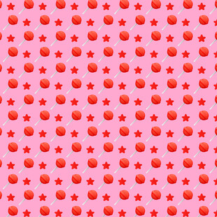 粉色背景上的红色圆点图案