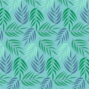 清新叶形图案背景纹理