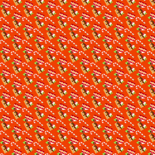 橙色底多彩图案纹理背景