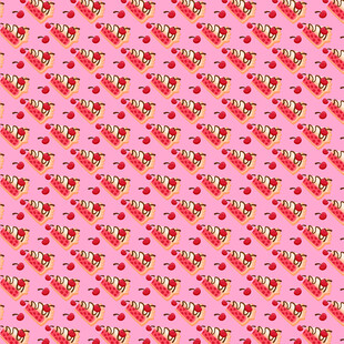 粉色草莓图案无缝背景