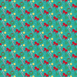 蓝底多彩小花图案纹理