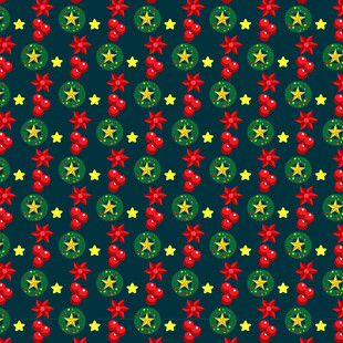 圣诞风红绿图案背景