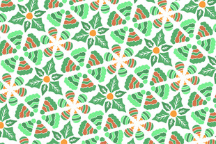 绿色几何图案装饰背景图