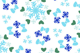 雪花爱心图案背景贴图