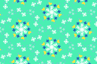 清新雪花图案背景图