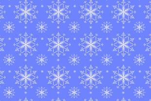 蓝色雪花背景图案