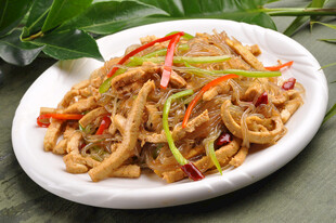 煎豆腐炒粉条