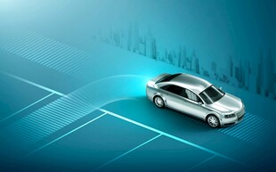 未来感智能汽车展示