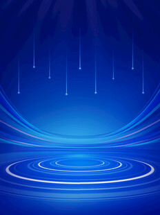 蓝色科技风舞台背景