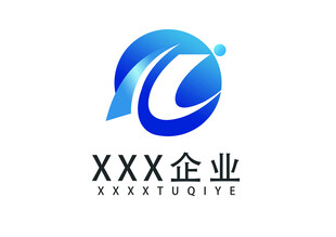 企业蓝色创意标志设计