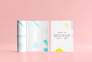书籍封面模型展示版式样机