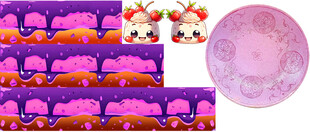 紫色系蛋糕装饰素材