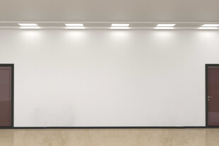 空旷室内墙面样机