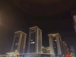 城市璀璨夜景高楼大厦