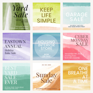 多彩励志标语装饰画集合