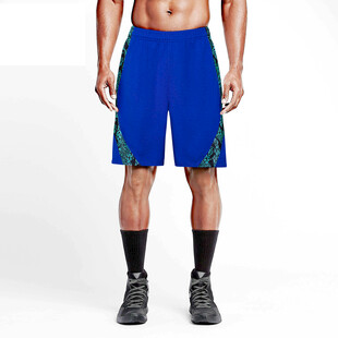 男士蓝色运动短裤展示