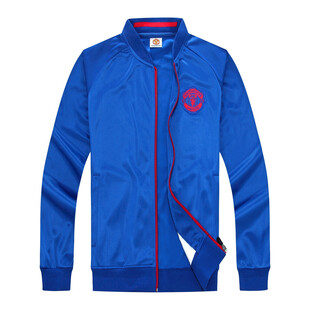 蓝色运动夹克外套展示