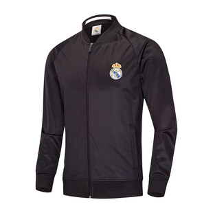 黑色运动拉链外套