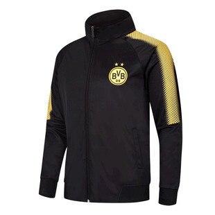 黑色带金饰运动外套