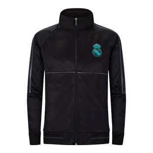 黑色拉链立领运动上衣