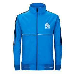 蓝色拉链运动外套