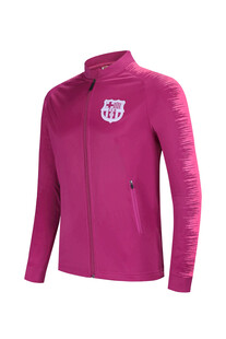 粉色运动拉链外套