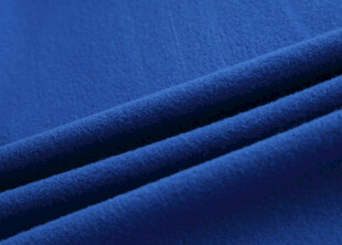 蓝色柔软布料纹理特写