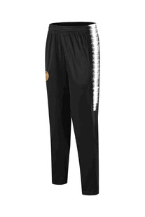 黑色侧边条纹运动休闲长裤