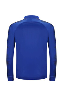 蓝色长袖上衣背面展示