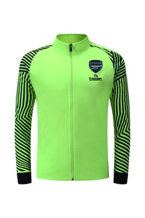 荧光绿条纹骑行运动上衣