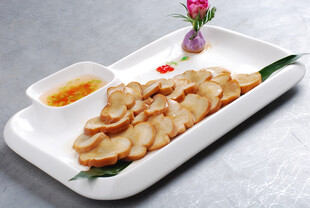 香煎杏鲍菇配蘸料