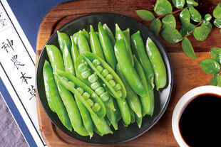 鲜嫩豌豆荚