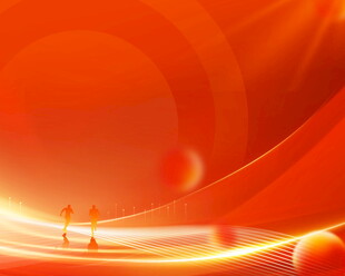 橙红色动感科技背景图