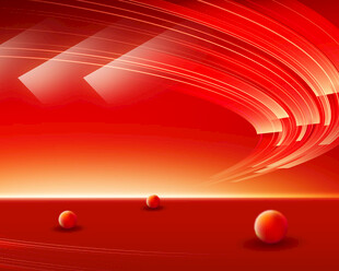 红色动感背景与球体