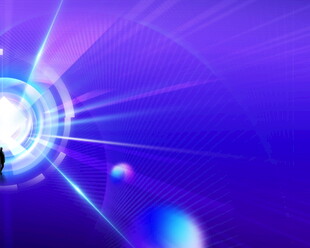 梦幻紫色科技光效背景