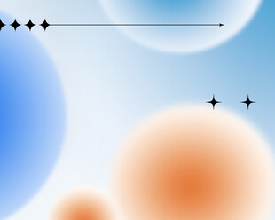 梦幻渐变圆球背景图案