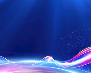 梦幻蓝紫流动光影背景