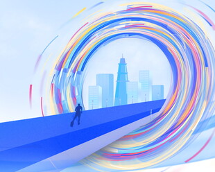 漫步奇幻炫彩通道