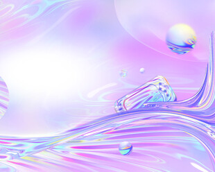 梦幻流体渐变抽象背景图